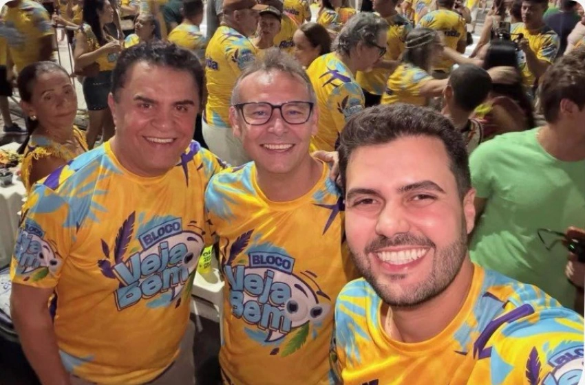 Imagem Wilson Santiago, Prefeito Cleber, e Wilson Filho