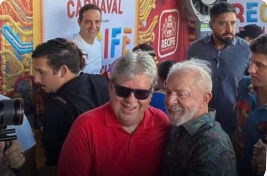 Imagem João Azevedo e o Presidente, Lula