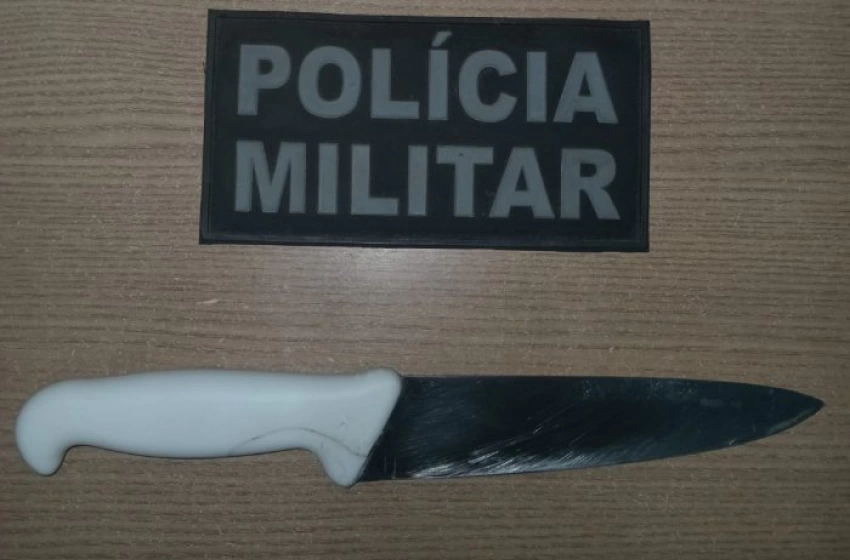 Imagem Faca usada em assalto em Campina Grande