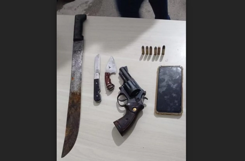 Imagem Arma de fogo apreendida em ação da PM