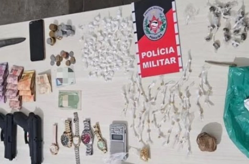 Imagem Drogas apreendidas pela ROTAM em Cajazeiras 