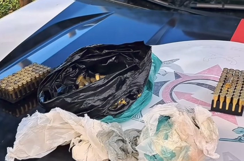 Imagem Droga e munições apreendidas em ação da Polícia Militar