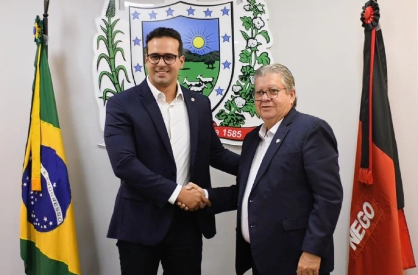 Imagem Vice-governador, Lucas Ribeiro e o governador, João Azevêdo