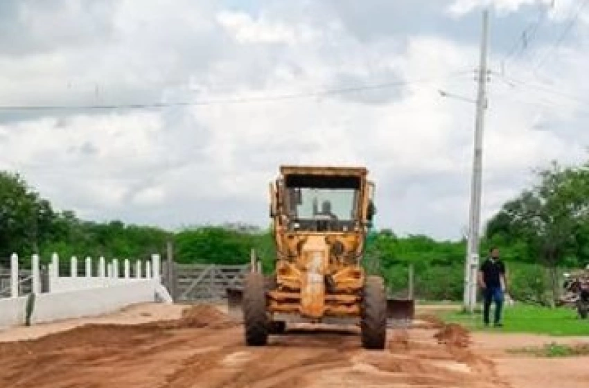 Imagem Aparecida inicia preparação de ruas para pavimentação nas comunidades Extrema, Caraíbas e Assentamento Acauã
