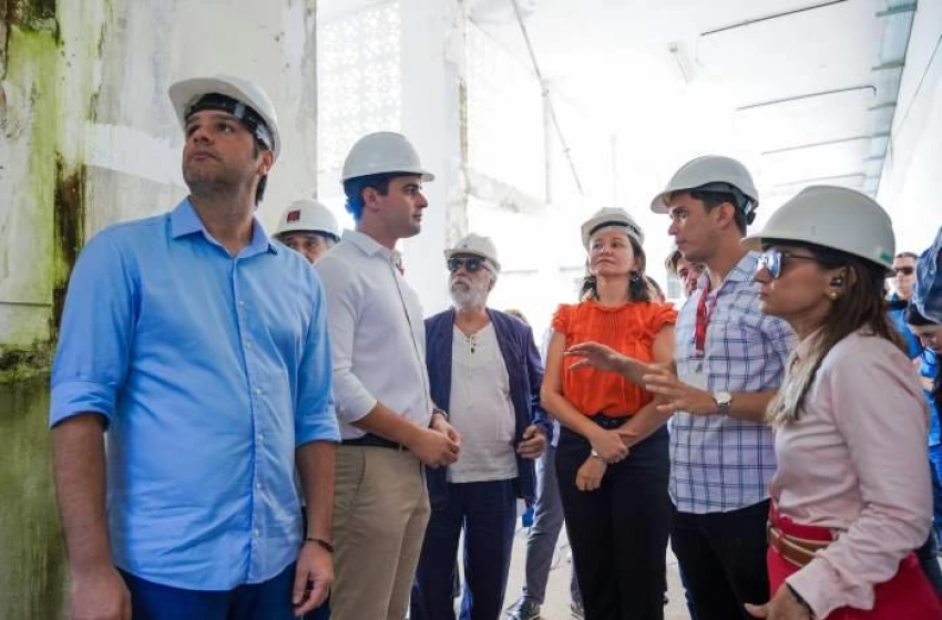 Imagem Lucas em visita as obras da Ponte do Futuro