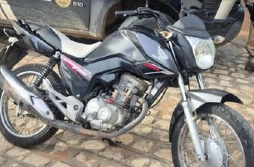 Imagem Apreensão de motocicleta com identificadores adulterados
