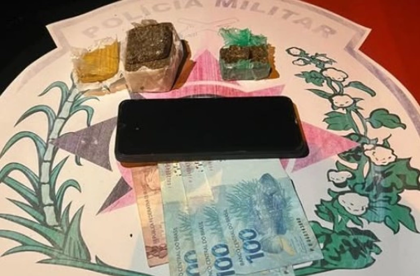 Imagem Drogas apreendidas pela polícia militar em Itaporanga 