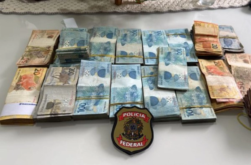 Imagem Dinheiro apreendido em operação que apura fraude em licitação