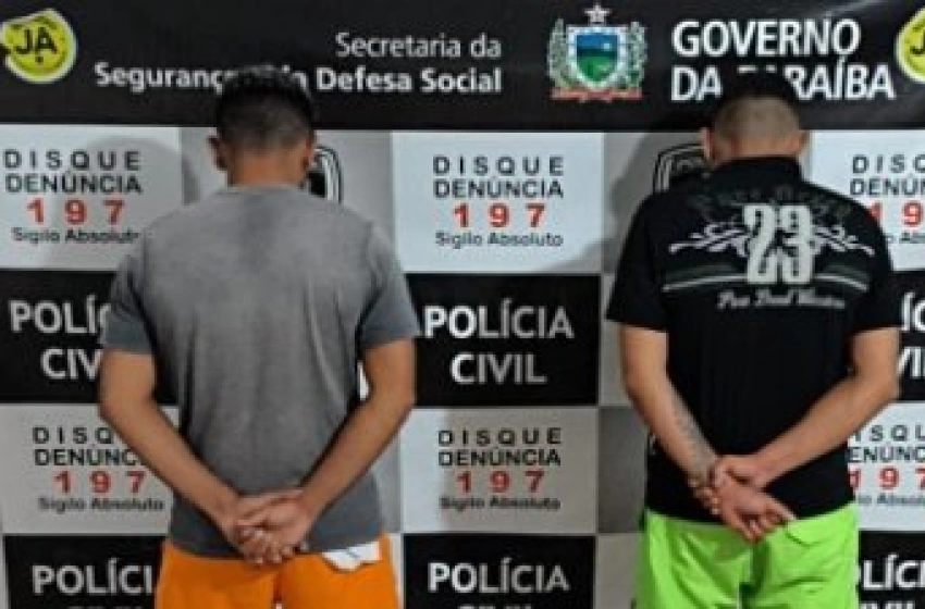 Imagem Homens presos em ação da DHE de Patos 