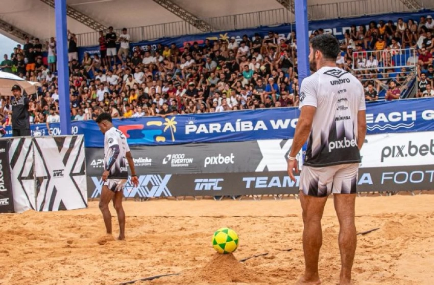 Imagem Futevôlei abrindo as disputas do Paraíba World Beach Games