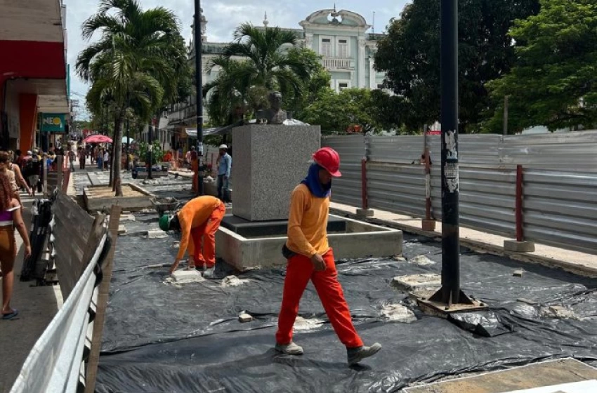 Imagem Reforma da Praça Vidal de Negreiros, conhecida como Ponto de Cem Réis