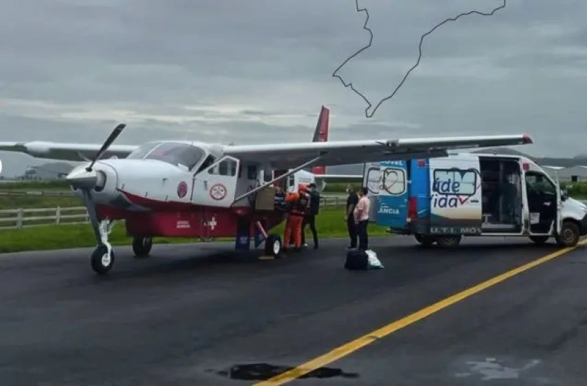 Imagem Transporte de uma paciente de 81 anos de Sousa