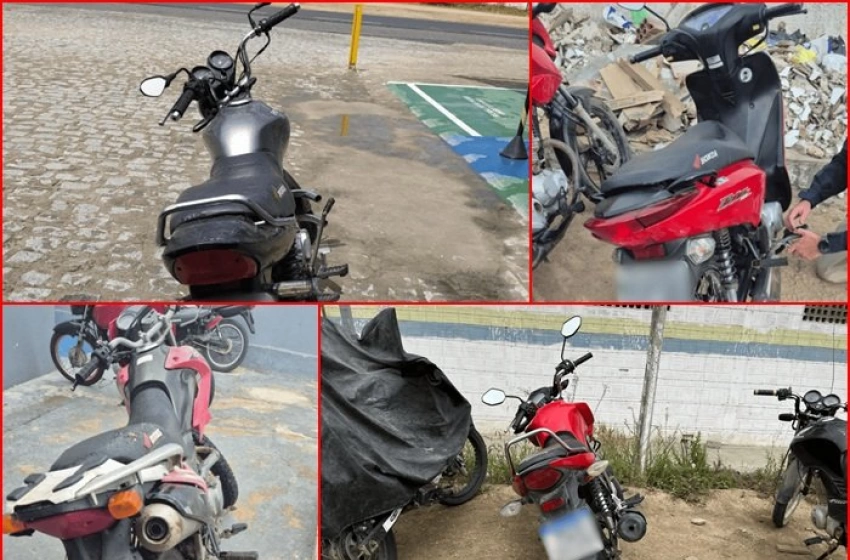 Imagem Veículos recuperados pela PRF na Paraíba