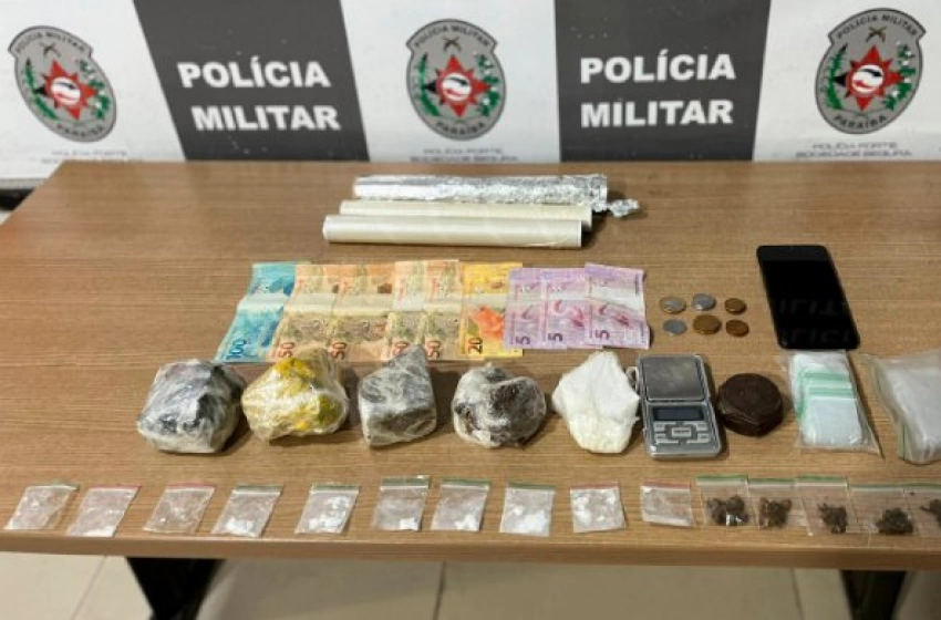 Imagem Drogas apreendidas em ação da Polícia Militar