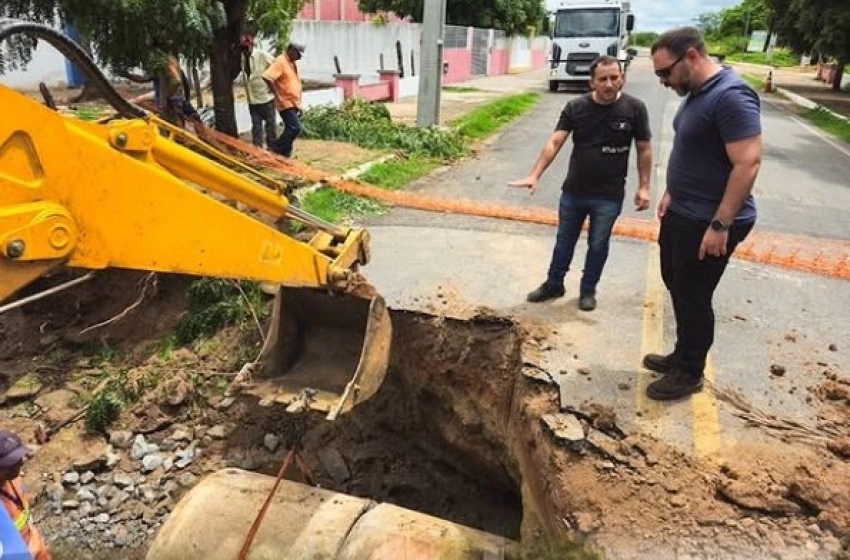 Imagem Prefeitura de Aparecida inicia ações para recuperar trecho da PB 359 danificado pelas chuvas