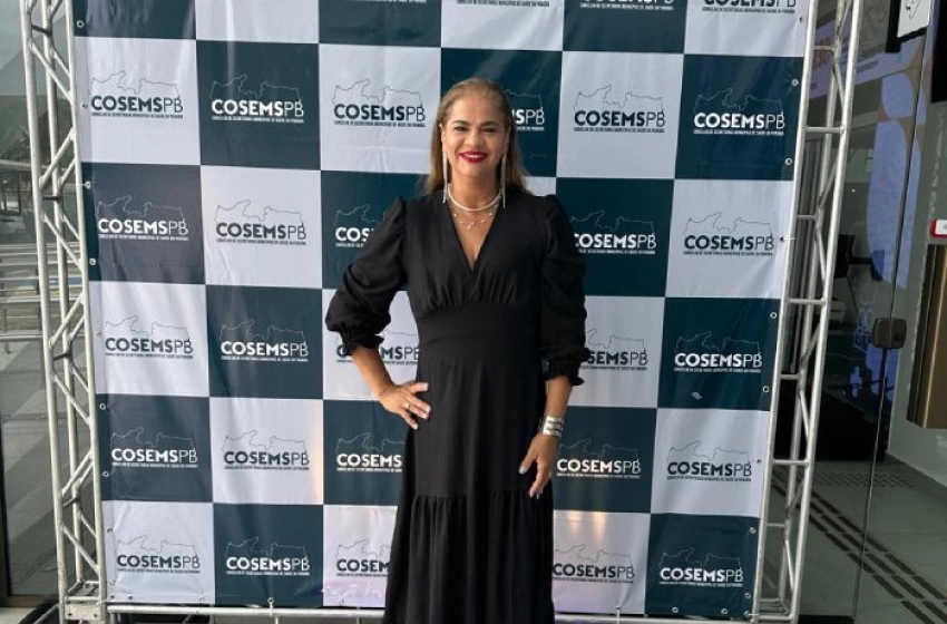 Imagem Gerlânia Ferreira no V Congresso de Secretários de Saúde