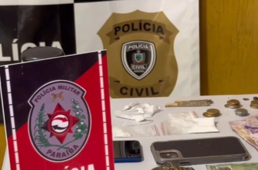 Imagem Drogas apreendidas em ação da PM