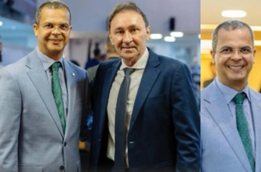 Imagem Deputado estadual, Jutay Meneses e os conselheiros do TJPB, Deusdete Queiroga e Nominando Diniz