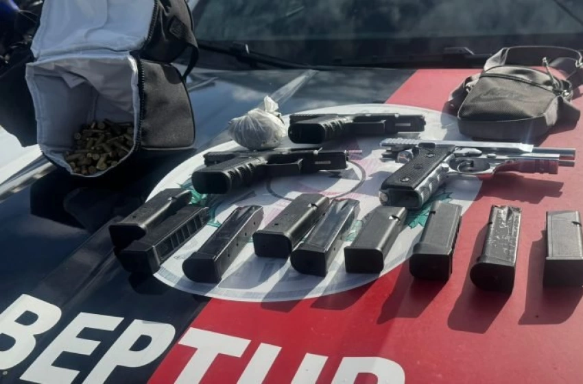 Imagem Armas apreendidas pela polícia militar em João Pessoa 