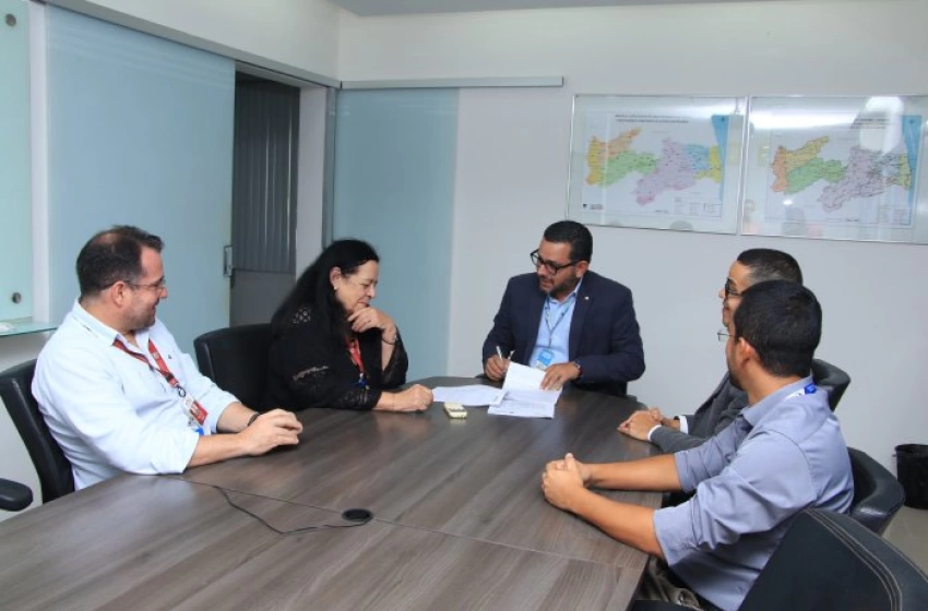 Imagem Reunião na Sede Administrativa da Cagepa, em João Pessoa