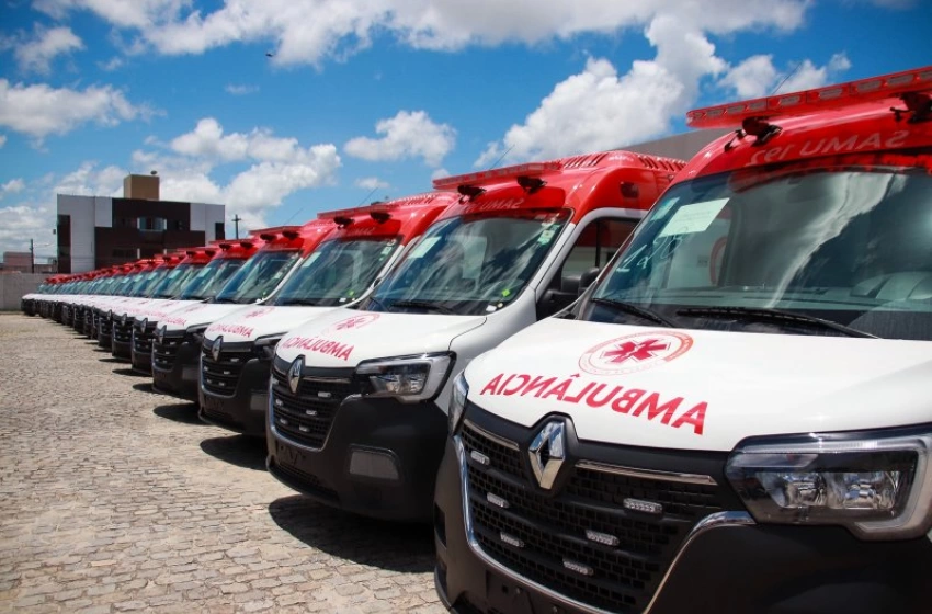 Imagem Paraíba recebe 38 novas ambulâncias do Samu para reforçar atendimento de urgência em 31 municípios