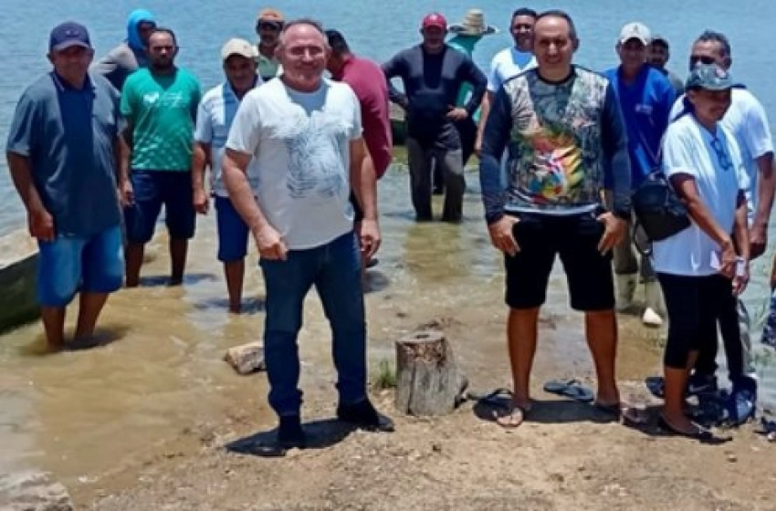 Imagem Peixamento no município de Condado, no Sertão paraibano