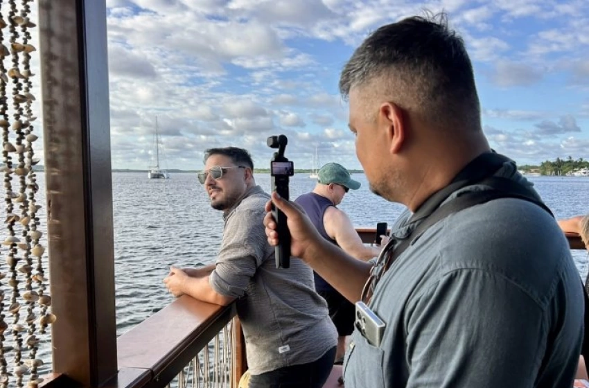 Imagem Visita do jornalista e apresentador argentino Hernán Lirio