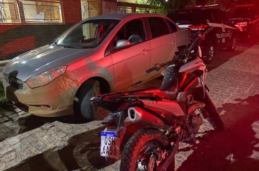 Imagem Motocicleta roubada recuperada pela polícia militar em Paulista 