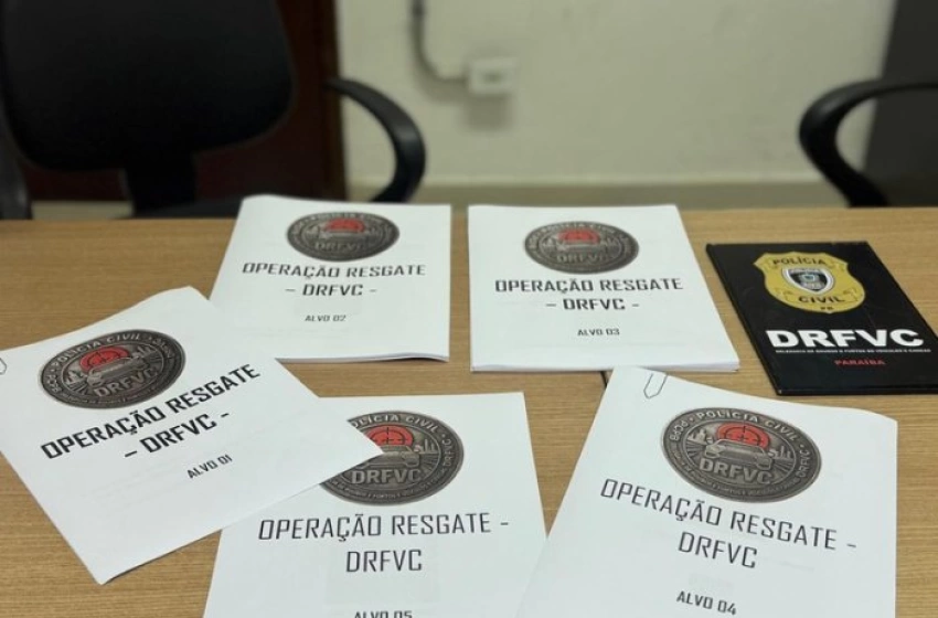 Imagem Ação contra grupo especializado em roubo e desmanche de veículos