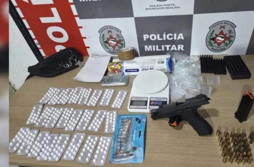 Imagem Prisão de suspeito com pistola .40 e drogas em JP