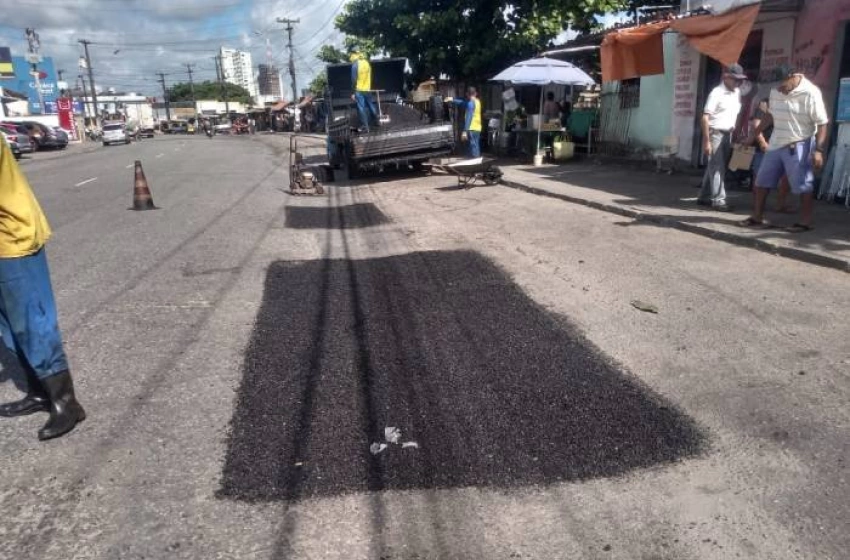 Imagem Operação Tapa-buraco em João Pessoa