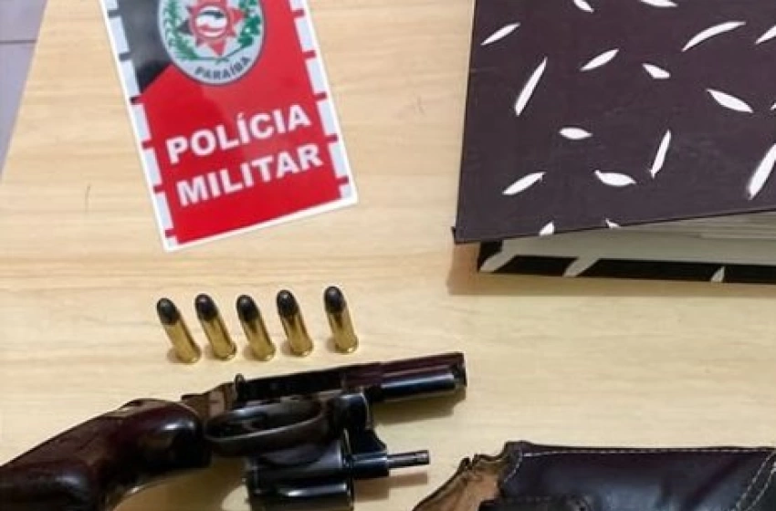 Imagem Arma de fogo apreendida pela polícia militar em Bonito de Santa Fé 