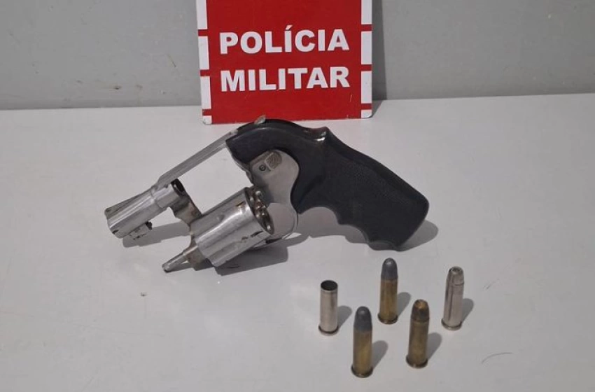 Imagem Arma de fogo apreendida em ação da PM