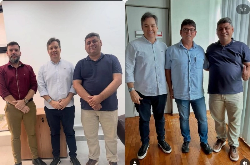 Imagem Deputado Júnior Araújo com o Prefeito, hially Aristóteles 