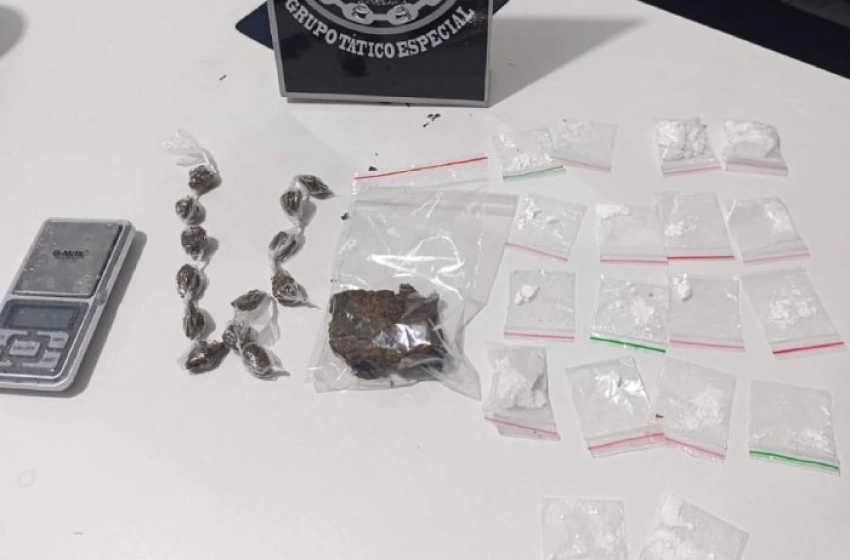 Imagem Drogas apreendidas em ação da Polícia Civil