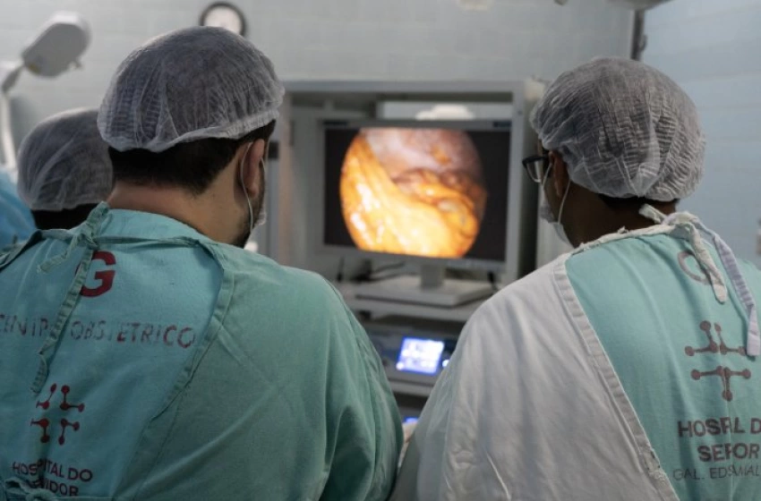 Imagem Cirurgia oncológica inédita por vídeo no Hospital Edson Ramalho