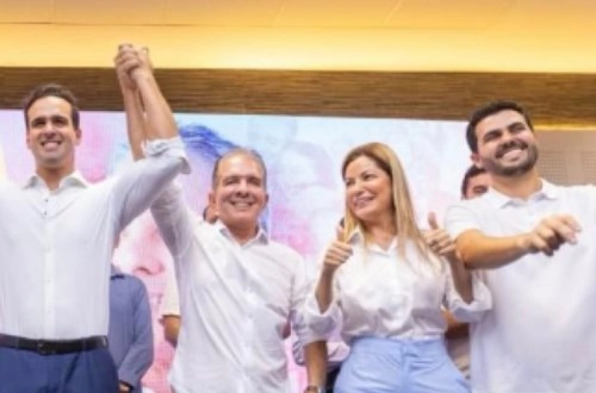 Imagem Wilson Filho na posse de Nabor Wanderley