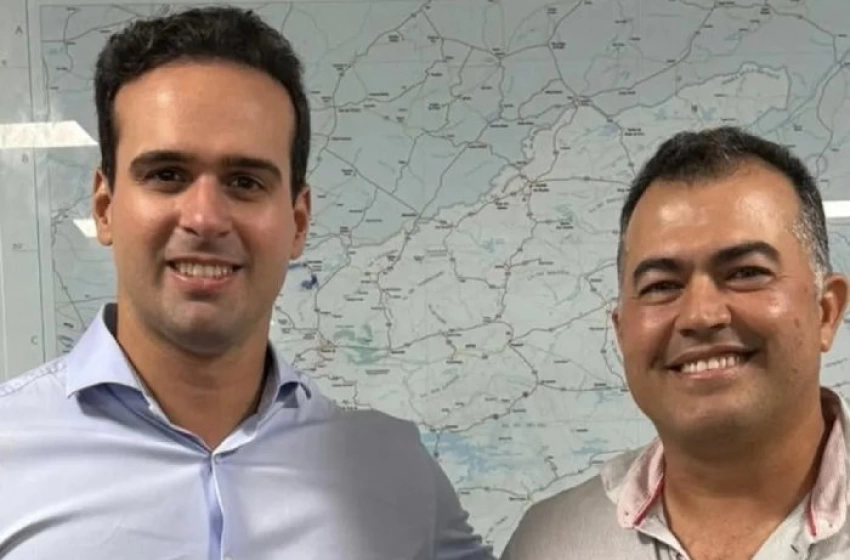 Imagem Lucas Ribeiro ao lado de Neto Nepomuceno