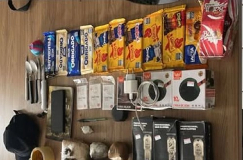 Imagem Material ilícito apreendido em ação da Polícia Militar