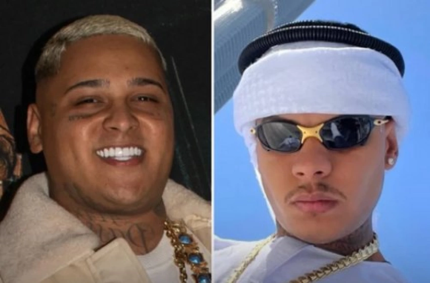 Imagem Cantor MC Ryan SP e do influenciador Chrys Dias