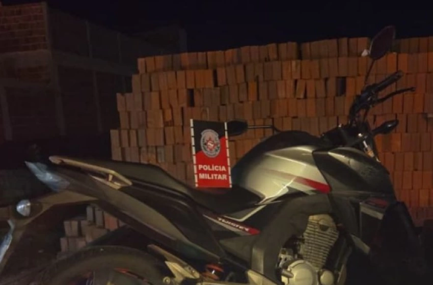Imagem Motocicleta apreendida em ação da PM