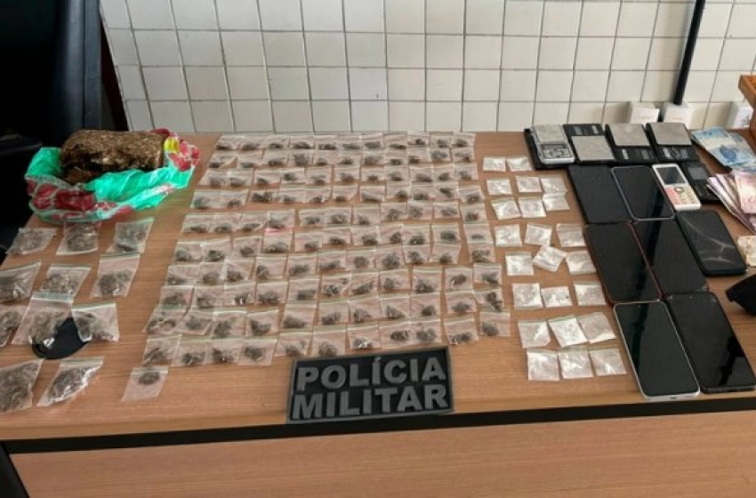 Imagem Drogas apreendidas pela Polícia militar em João Pessoa 
