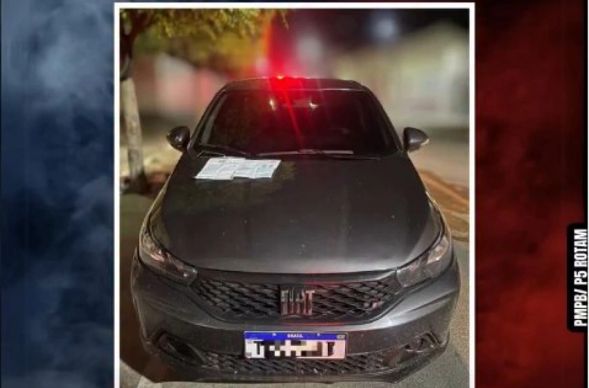Imagem Apreensão de veículo com sinais de adulteração e placa clonada