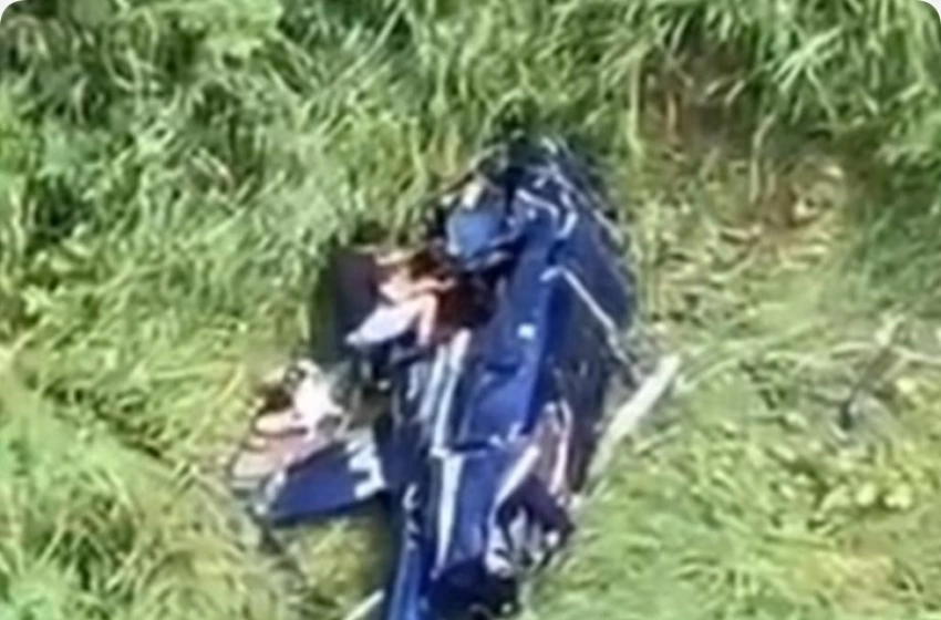 Imagem Queda de Helicóptero em Campina Grande na Paraiba