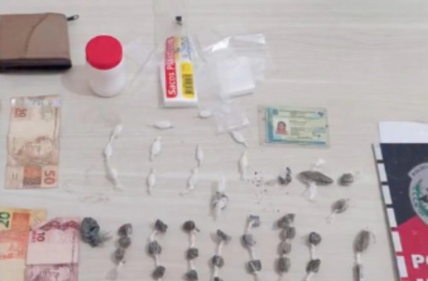 Imagem Apreensão de drogas e materiais utilizados no tráfico 