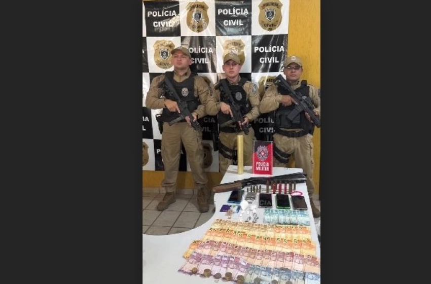 Imagem Apreensão de drogas, arma e dinheiro em Catolé do Rocha