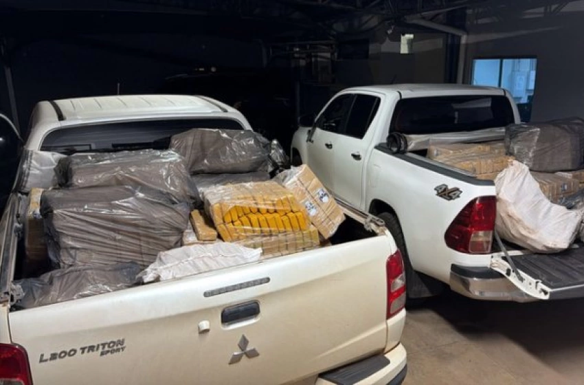 Imagem Cerca de uma tonelada de maconha