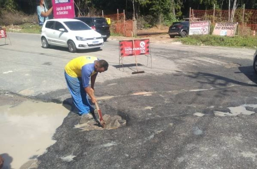 Imagem Operação Tapa-buraco em João Pessoa
