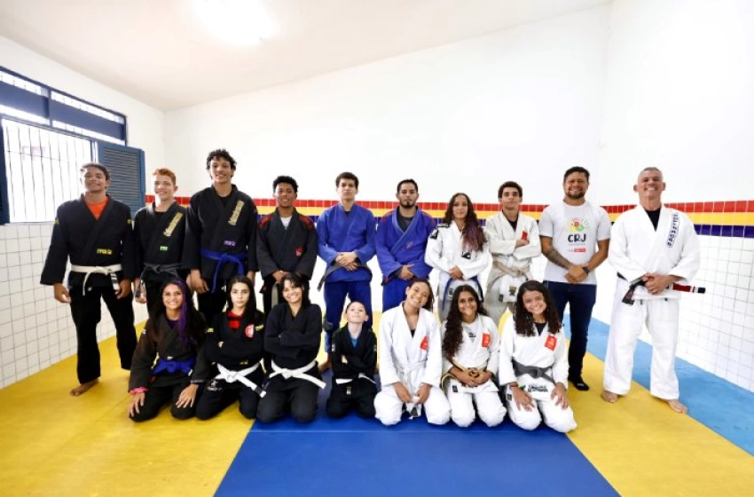 Imagem Lutadores de jiu-jitsu