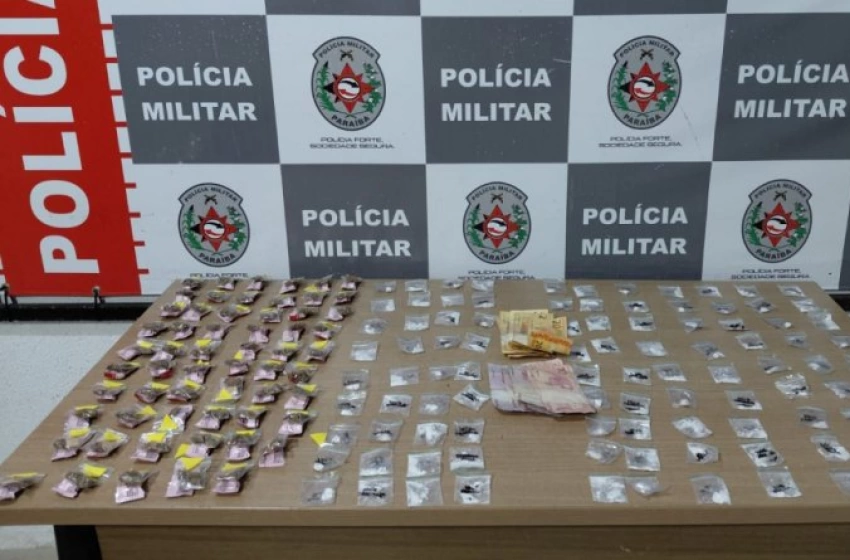 Imagem Drogas apreendidas pela Polícia Militar em João Pessoa 